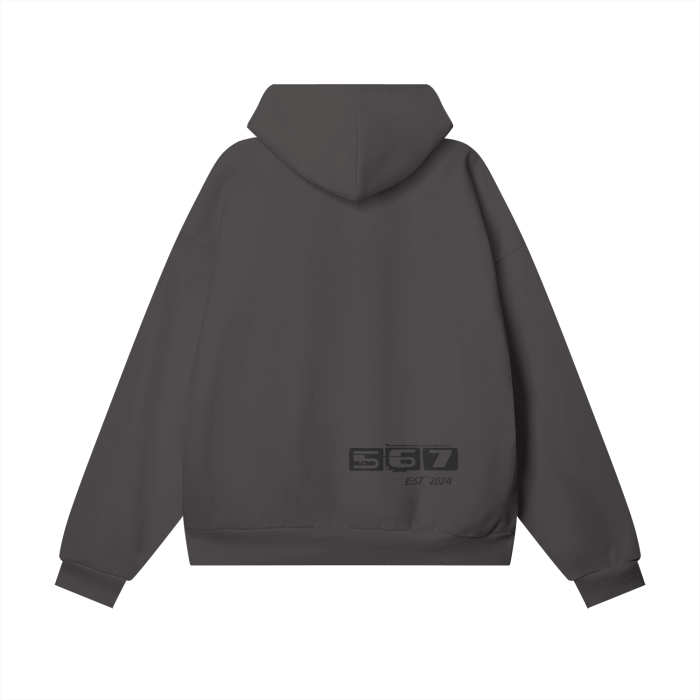 Oversize Heavyweight Hidden Pocket Fleece Hoodie - 460 GSM