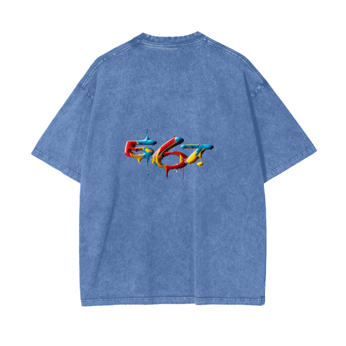 Acid Wash Oversize T-Shirt - 250 GSM