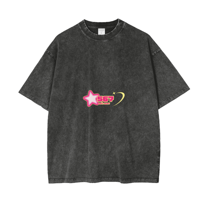 Acid Wash Oversize T-Shirt - 250 GSM