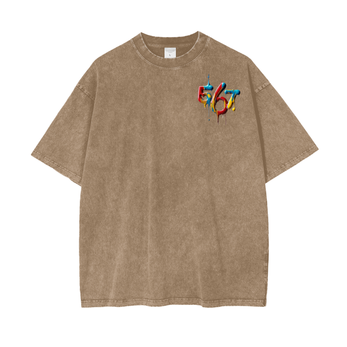 Acid Wash Oversize T-Shirt - 250 GSM