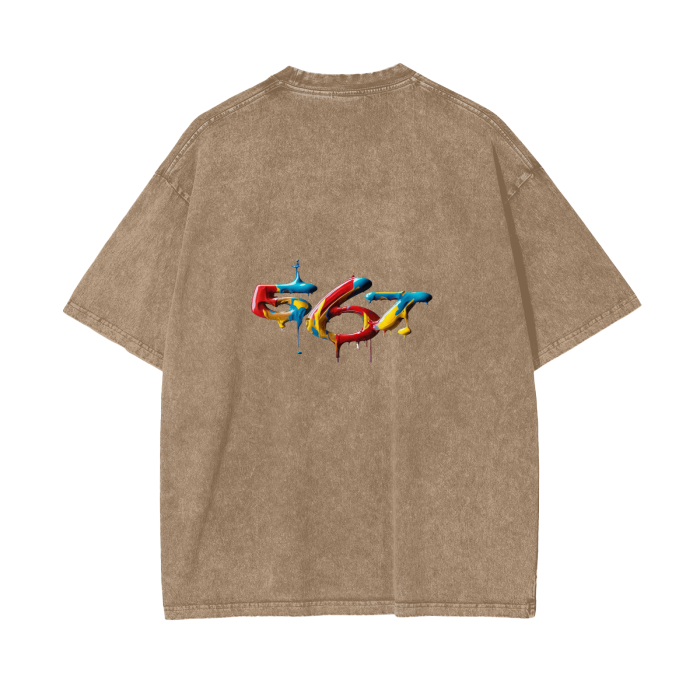 Acid Wash Oversize T-Shirt - 250 GSM