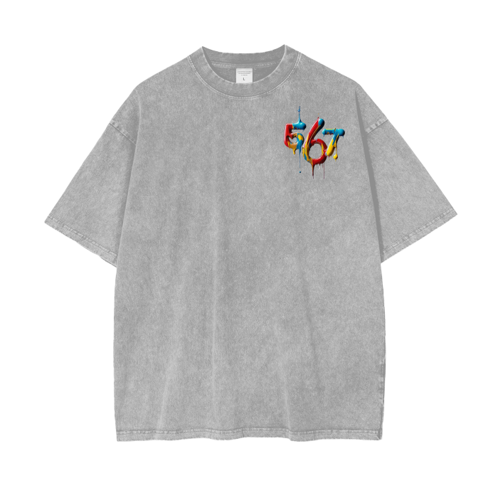 Acid Wash Oversize T-Shirt - 250 GSM