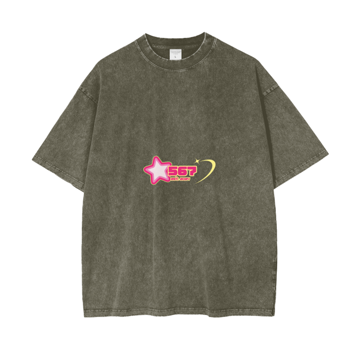 Acid Wash Oversize T-Shirt - 250 GSM