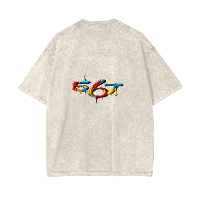 Acid Wash Oversize T-Shirt - 250 GSM