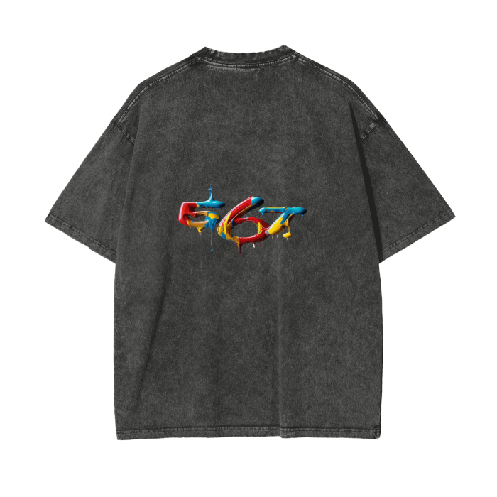 Acid Wash Oversize T-Shirt - 250 GSM