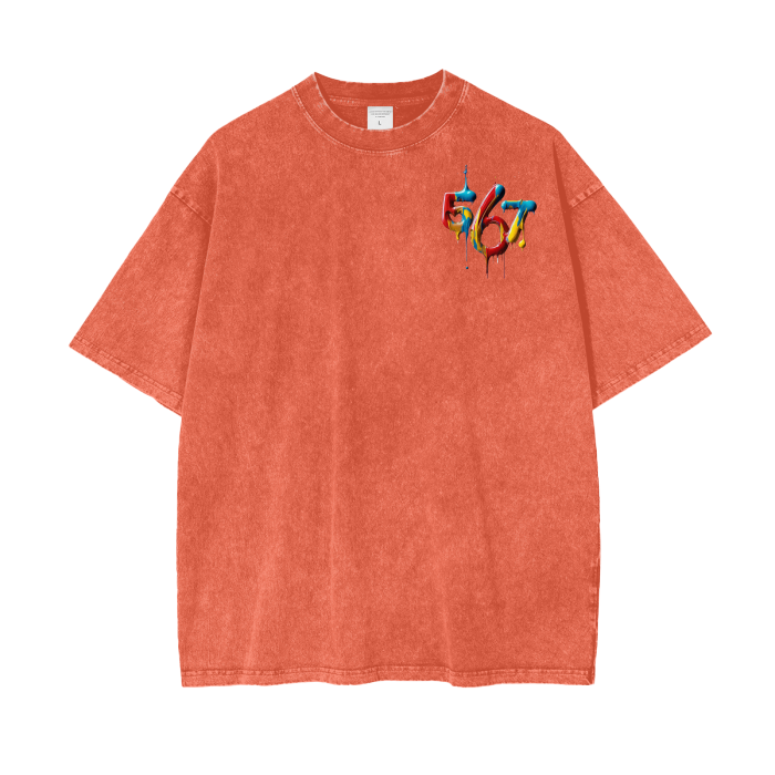 Acid Wash Oversize T-Shirt - 250 GSM
