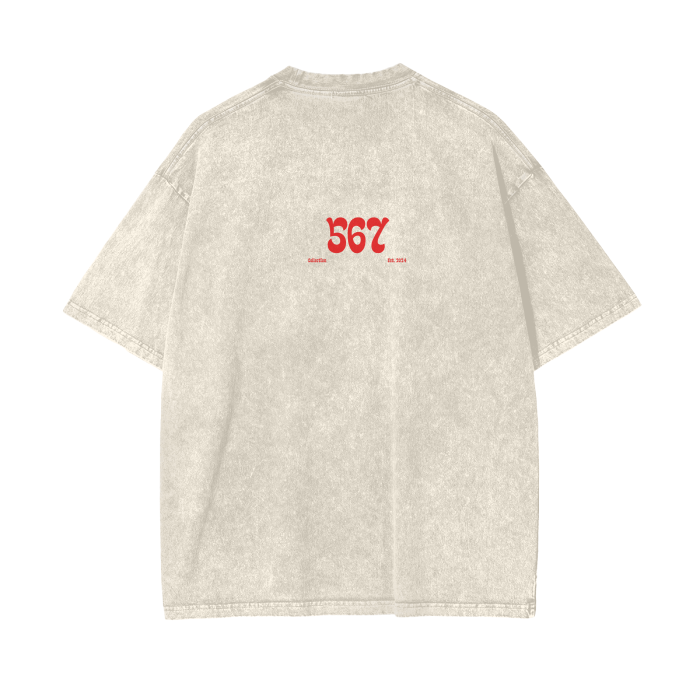 Acid Wash Oversize T-Shirt - 250 GSM