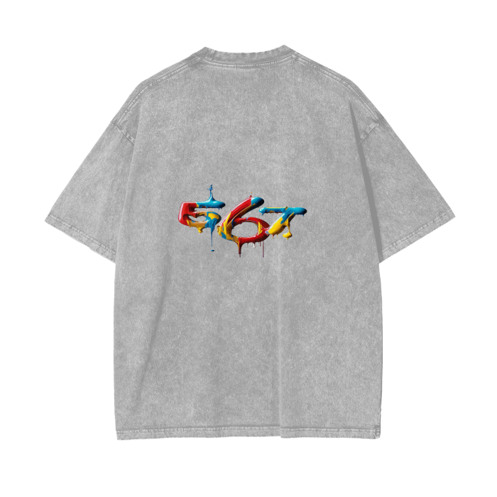Acid Wash Oversize T-Shirt - 250 GSM
