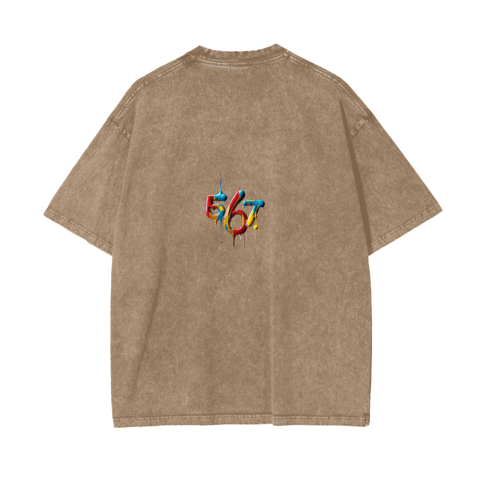 Acid Wash Oversize T-Shirt - 250 GSM