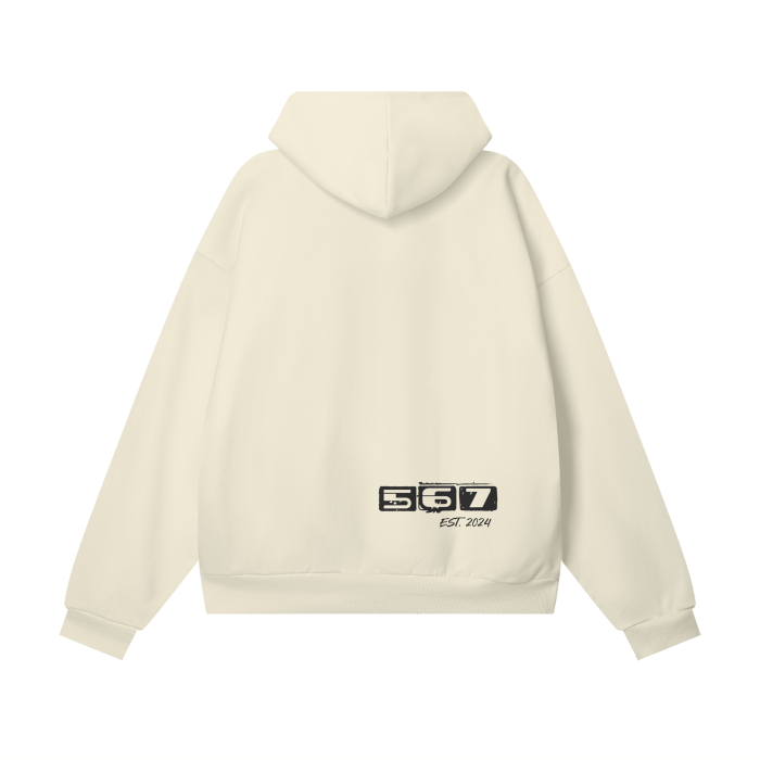 Oversize Heavyweight Hidden Pocket Fleece Hoodie - 460 GSM
