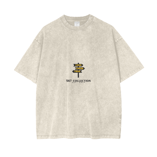 Acid Wash Oversize T-Shirt - 250 GSM