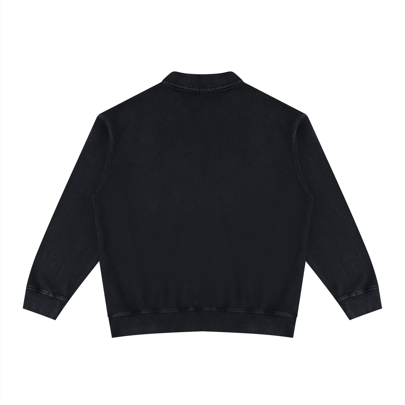 Unisex Vintage Wash Collared Sweatshirt