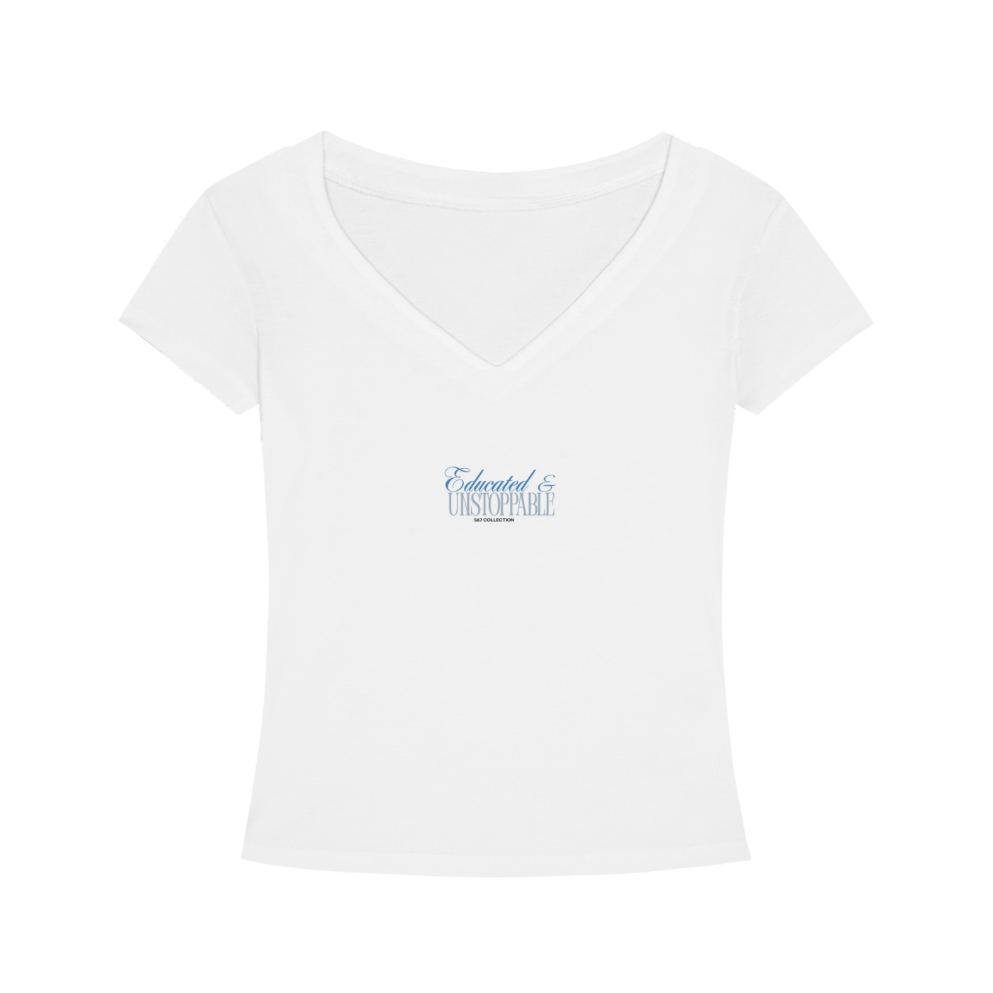 Educated & Unstoppable ( V-Neck) T-Shirt