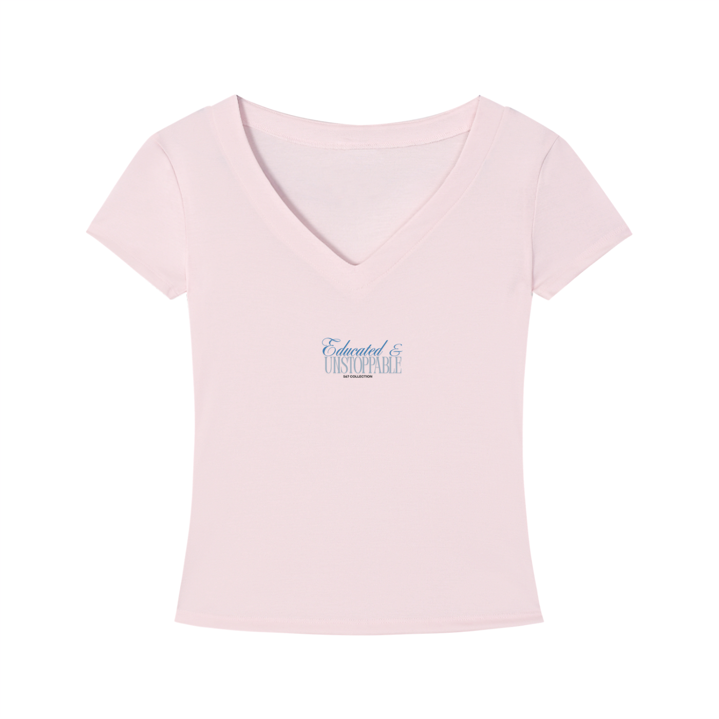 Educated & Unstoppable ( V-Neck) T-Shirt