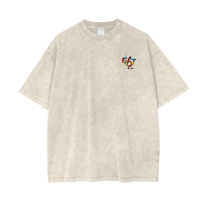 Acid Wash Oversize T-Shirt - 250 GSM